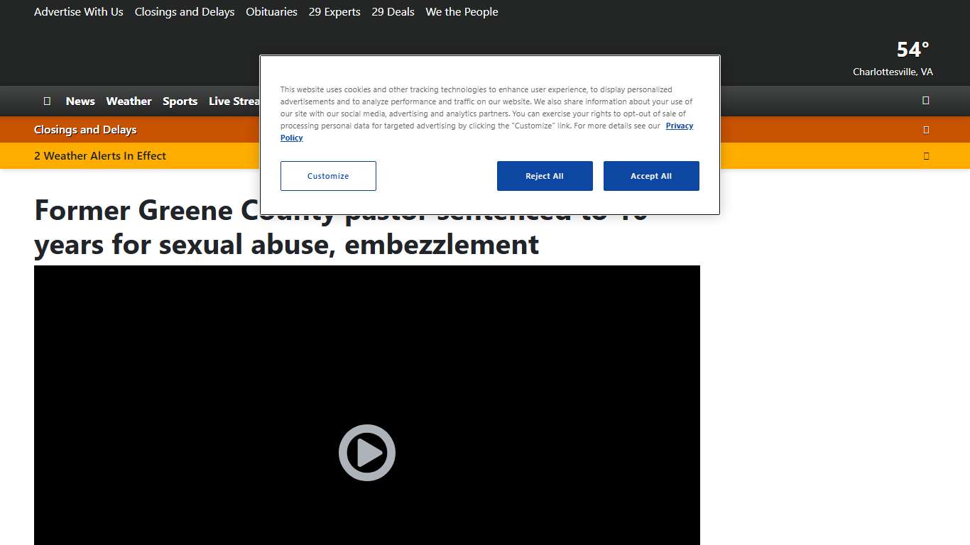Former Greene County pastor sentenced to 10 years for sexual abuse, embezzlement